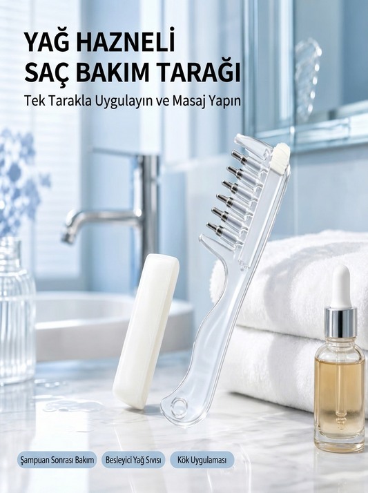 Yağ Hazneli Saç Bakım Tarağı™