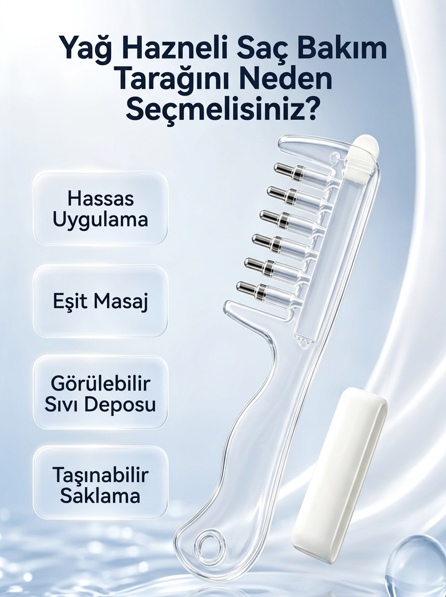 Yağ Hazneli Saç Bakım Tarağı™
