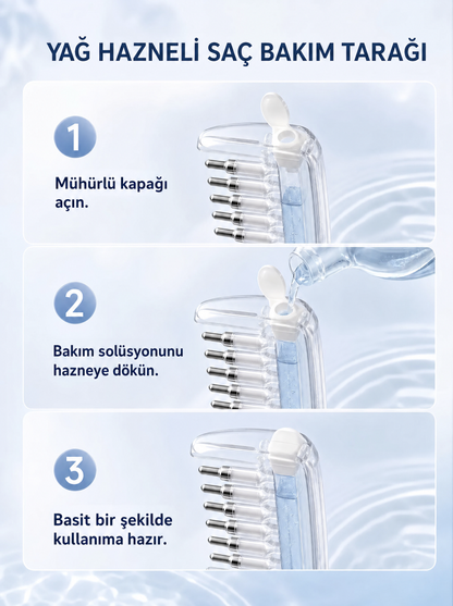 Yağ Hazneli Saç Bakım Tarağı™
