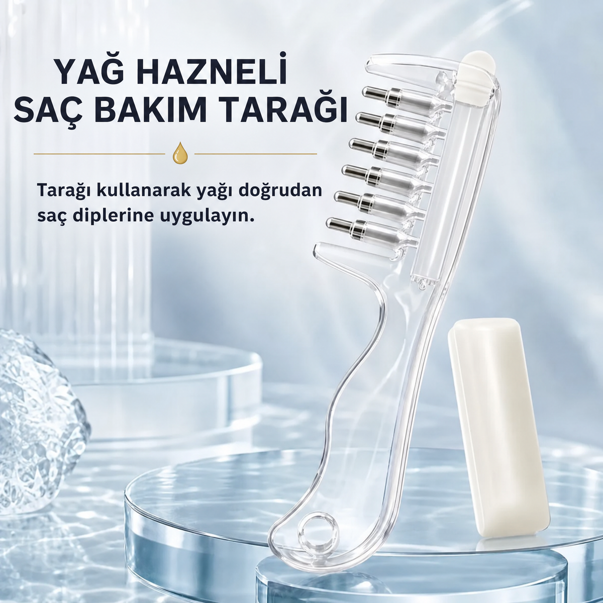 Yağ Hazneli Saç Bakım Tarağı™