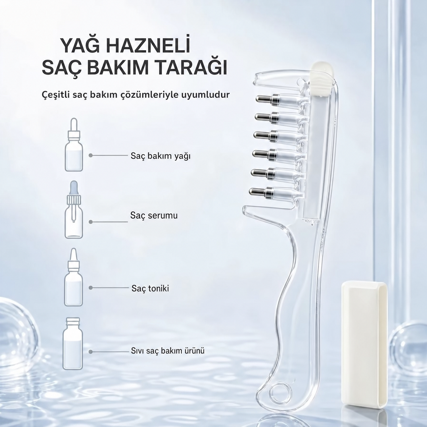 Yağ Hazneli Saç Bakım Tarağı™